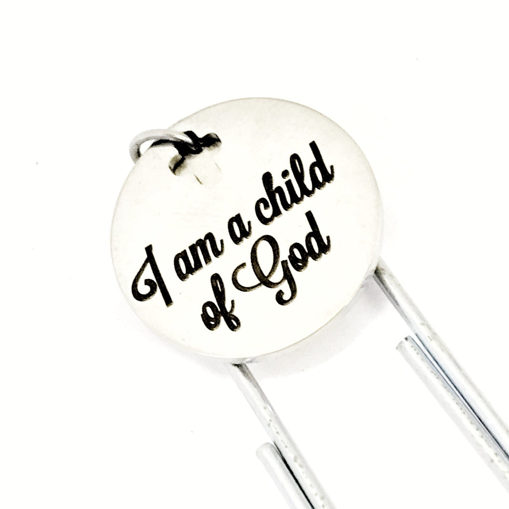 Christian Bookmark, I Am A Child Of God Bookmark, Bible Bookmark, Christian Gift, Planner Bookmark, Faith Gift, Daughter Baptism Gift