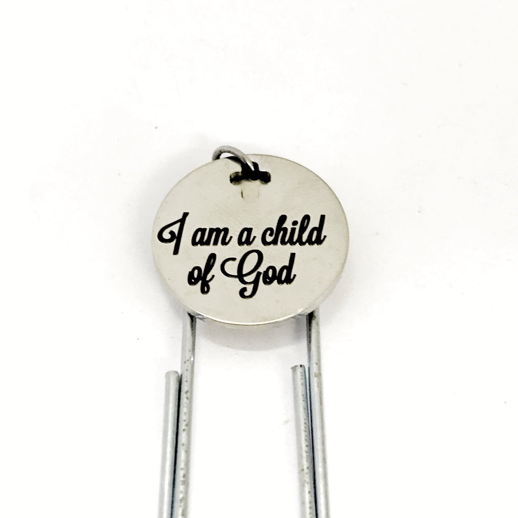 Christian Bookmark, I Am A Child Of God Bookmark, Bible Bookmark, Christian Gift, Planner Bookmark, Faith Gift, Daughter Baptism Gift