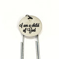 Christian Bookmark, I Am A Child Of God Bookmark, Bible Bookmark, Christian Gift, Planner Bookmark, Faith Gift, Daughter Baptism Gift